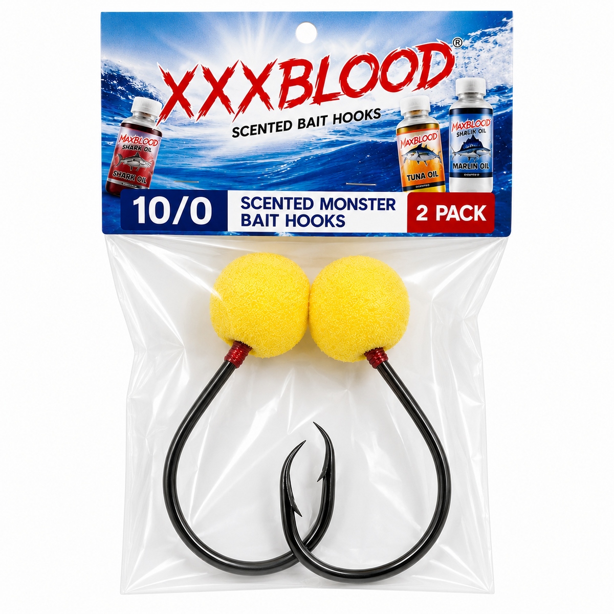 10/0 Scented Monster Bait Hooks 2 pack