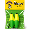 Mr Crappe Slippers with Bobber Stops and Beads